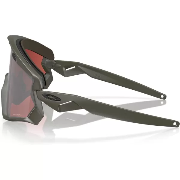 imageOakley Mens Oo9418 Wind Jacket 20 Shield SunglassesMatte OlivePrizm Snow Black