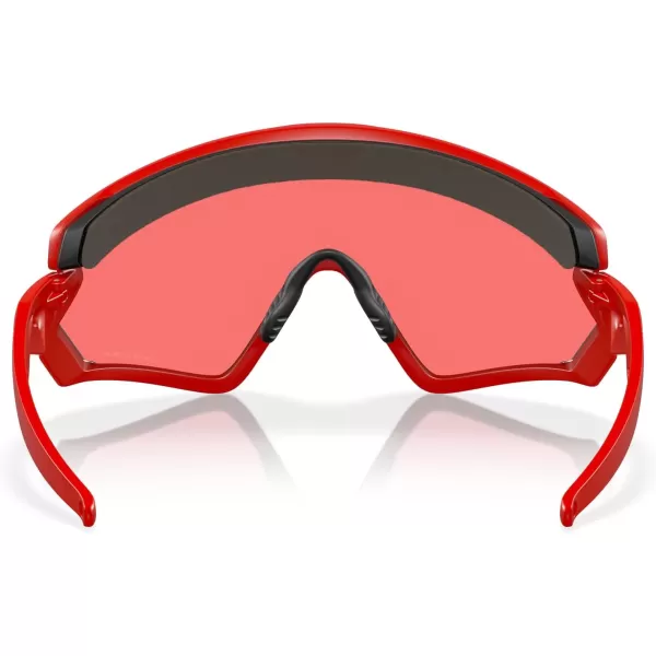 imageOakley Mens Oo9418 Wind Jacket 20 Shield SunglassesMatte RedlinePrizm Snow Torch