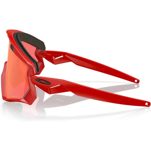 imageOakley Mens Oo9418 Wind Jacket 20 Shield SunglassesMatte RedlinePrizm Snow Torch