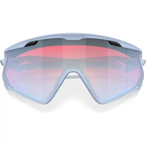 imageOakley Mens Oo9418 Wind Jacket 20 Shield SunglassesMatte Transparent StonewashPrizm Snow Sapphire