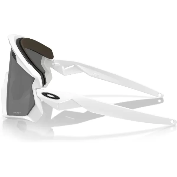 imageOakley Mens Oo9418 Wind Jacket 20 Shield SunglassesMatte WhitePrizm Black