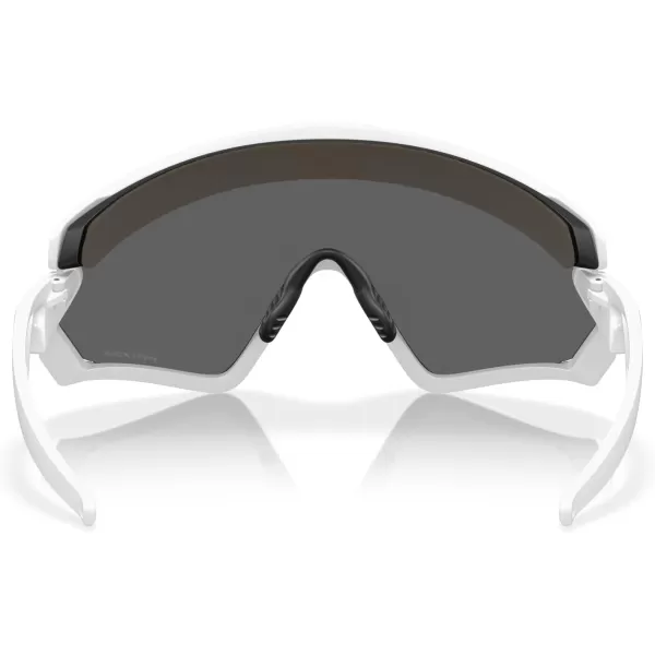 imageOakley Mens Oo9418 Wind Jacket 20 Shield SunglassesMatte WhitePrizm Black