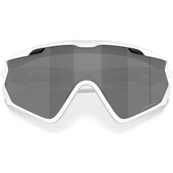 imageOakley Mens Oo9418 Wind Jacket 20 Shield SunglassesMatte WhitePrizm Black