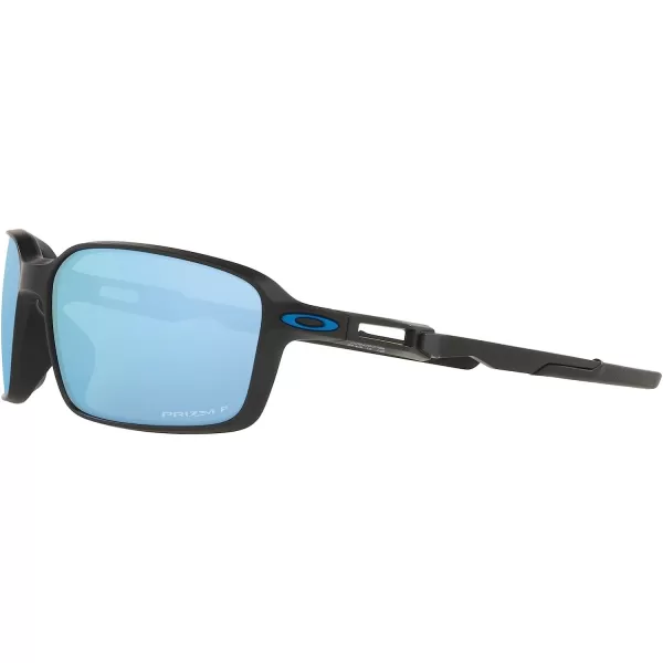 imageOakley Mens Oo9429 Siphon Rectangular SunglassesMatte BlackPrizm Deep Water Polarized