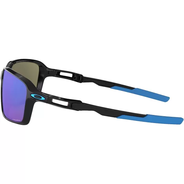 imageOakley Mens Oo9429 Siphon Rectangular SunglassesPolished BlackPrizm Sapphire