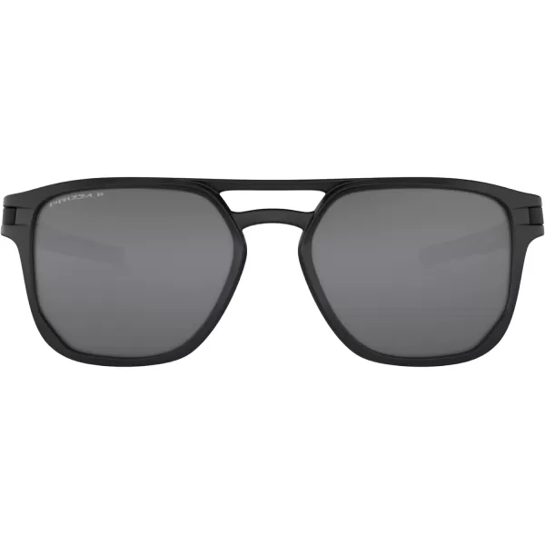 imageOakley Mens Oo9436 Latch Beta Rectangular SunglassesMatte BlackPrizm Black Polarized