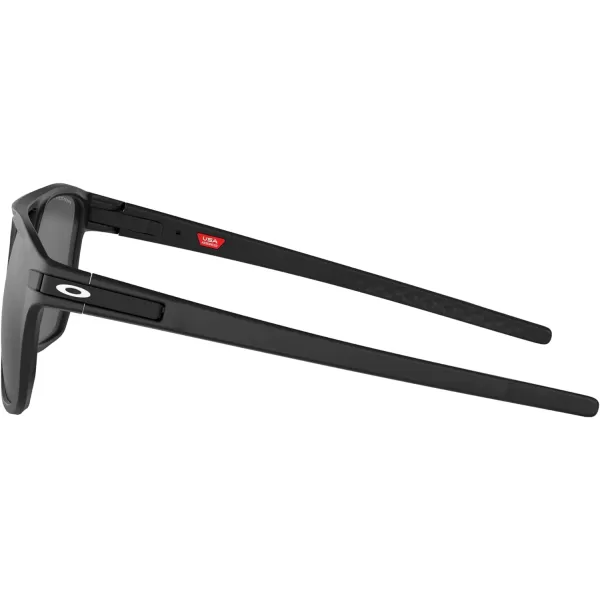 imageOakley Mens Oo9436 Latch Beta Rectangular SunglassesMatte BlackPrizm Black Polarized