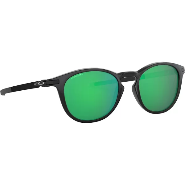 imageOakley Mens Oo9439 Pitchman R Round SunglassesBlack InkPrizm Jade