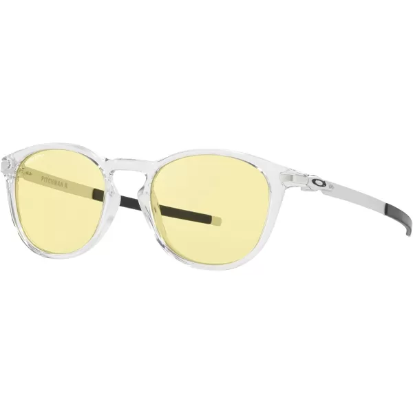 imageOakley Mens Oo9439 Pitchman R Round SunglassesClearPrizm Gaming