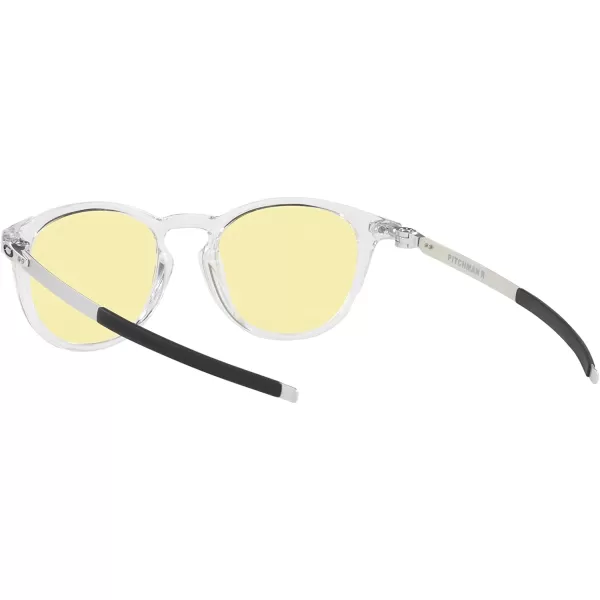 imageOakley Mens Oo9439 Pitchman R Round SunglassesClearPrizm Gaming