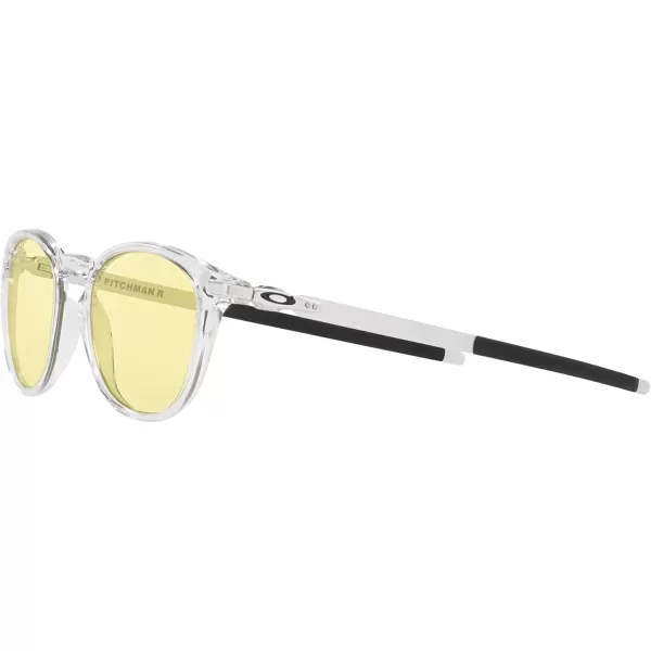 imageOakley Mens Oo9439 Pitchman R Round SunglassesClearPrizm Gaming