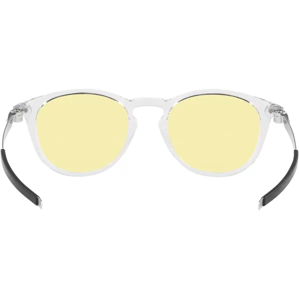 imageOakley Mens Oo9439 Pitchman R Round SunglassesClearPrizm Gaming