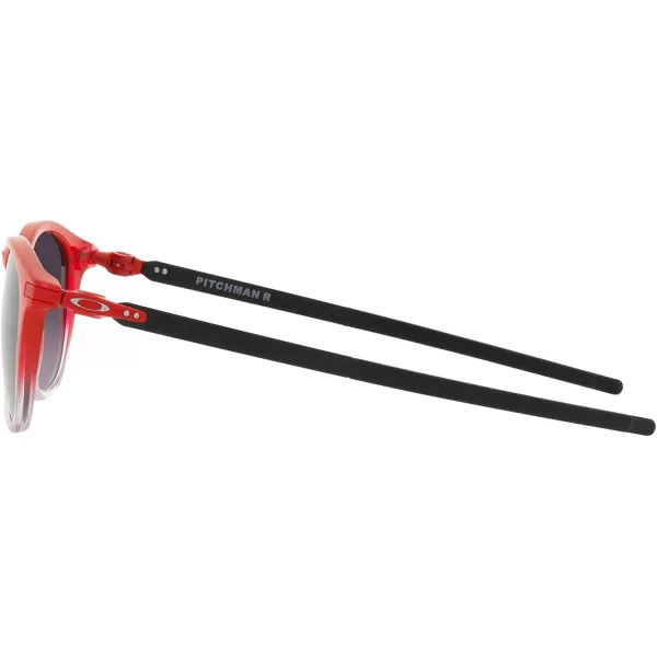imageOakley Mens Oo9439 Pitchman R Round SunglassesFq Red FadePrizm Black Gradient