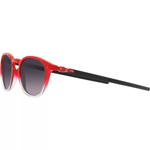 imageOakley Mens Oo9439 Pitchman R Round SunglassesFq Red FadePrizm Black Gradient
