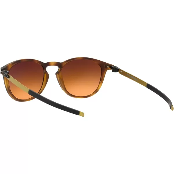 imageOakley Mens Oo9439 Pitchman R Round SunglassesMatte Brown TortoisePrizm Brown Gradient