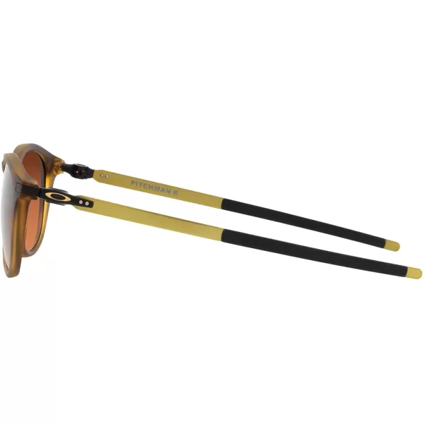 imageOakley Mens Oo9439 Pitchman R Round SunglassesMatte Brown TortoisePrizm Brown Gradient