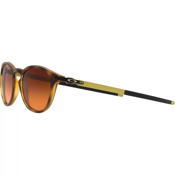 imageOakley Mens Oo9439 Pitchman R Round SunglassesMatte Brown TortoisePrizm Brown Gradient