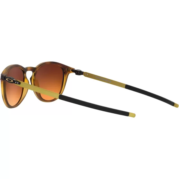 imageOakley Mens Oo9439 Pitchman R Round SunglassesMatte Brown TortoisePrizm Brown Gradient