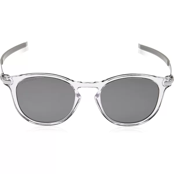 imageOakley Mens Oo9439 Pitchman R Round SunglassesPolished ClearPrizm Black