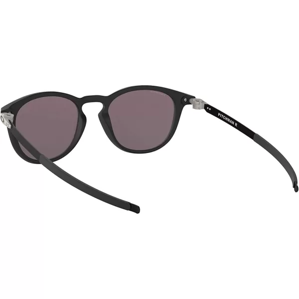 imageOakley Mens Oo9439 Pitchman R Round SunglassesSatin BlackPrizm Grey