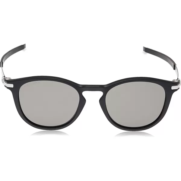 imageOakley Mens Oo9439 Pitchman R Round SunglassesSatin BlackPrizm Grey