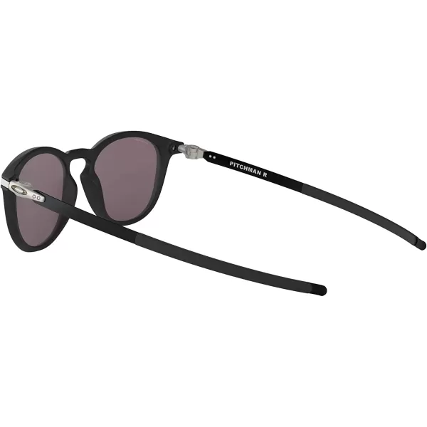 imageOakley Mens Oo9439 Pitchman R Round SunglassesSatin BlackPrizm Grey