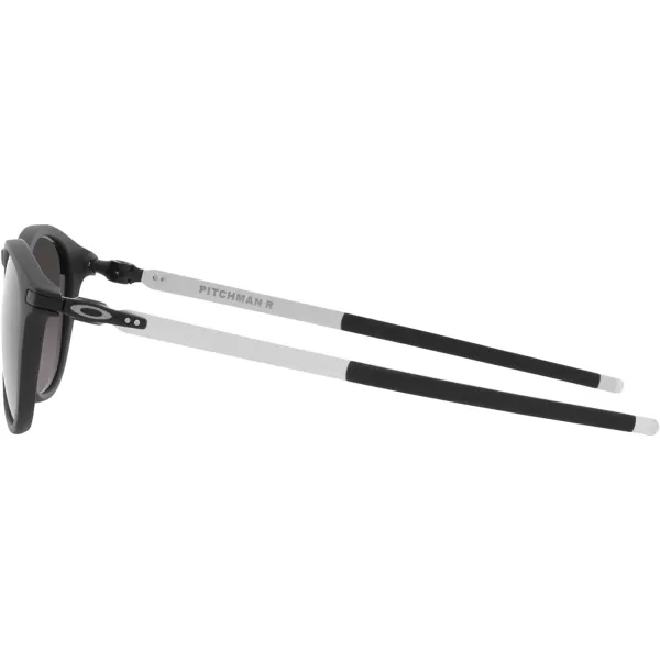 imageOakley Mens Oo9439 Pitchman R Round SunglassesSatin BlackPrizm Grey Gradient