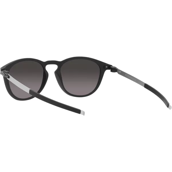 imageOakley Mens Oo9439 Pitchman R Round SunglassesSatin BlackPrizm Grey Gradient