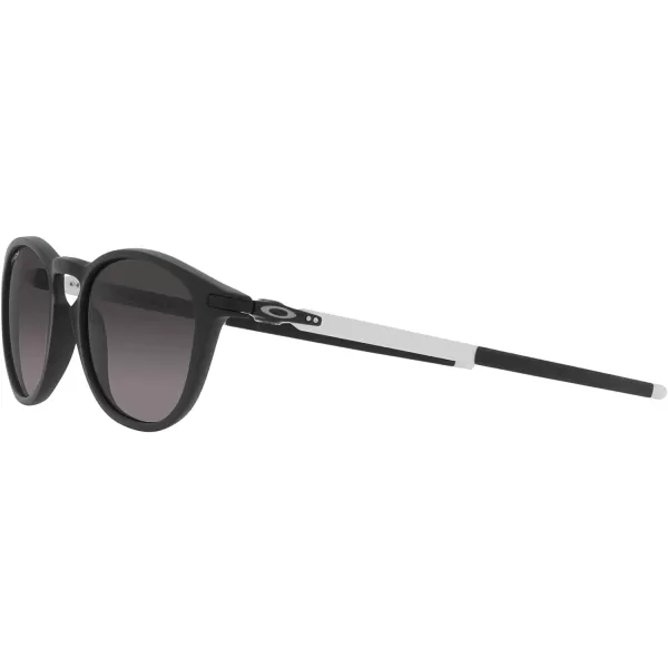 imageOakley Mens Oo9439 Pitchman R Round SunglassesSatin BlackPrizm Grey Gradient