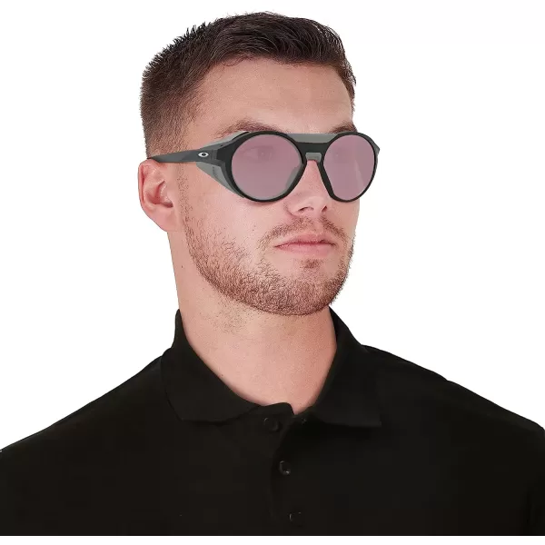 imageOakley Mens Oo9440 Clifden Round SunglassesMatte BlackPrizm Snow Black Iridium