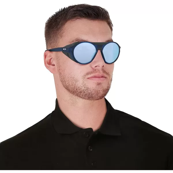 imageOakley Mens Oo9440 Clifden Round SunglassesMatte Translucent BluePrizm Deep Water Polarized