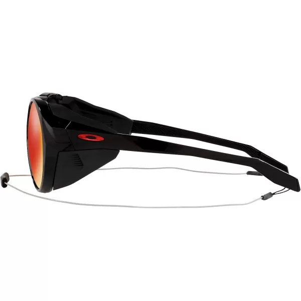 imageOakley Mens Oo9440 Clifden Round SunglassesPolished BlackPrizm Ruby Polarized