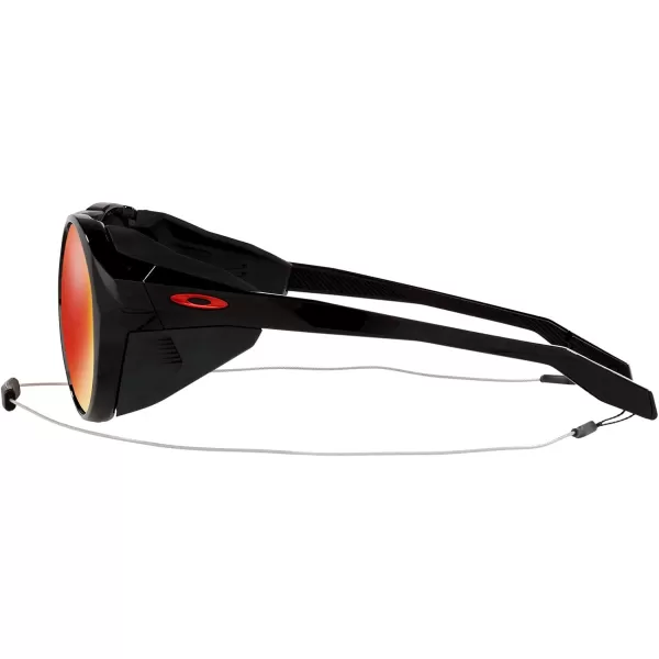 imageOakley Mens Oo9440 Clifden Round SunglassesPolished BlackPrizm Ruby Polarized