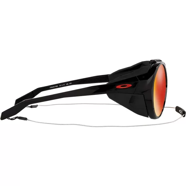 imageOakley Mens Oo9440 Clifden Round SunglassesPolished BlackPrizm Ruby Polarized