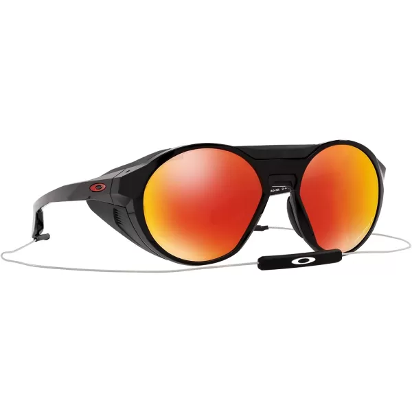 imageOakley Mens Oo9440 Clifden Round SunglassesPolished BlackPrizm Ruby Polarized