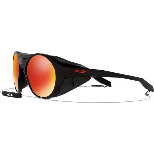imageOakley Mens Oo9440 Clifden Round SunglassesPolished BlackPrizm Ruby Polarized