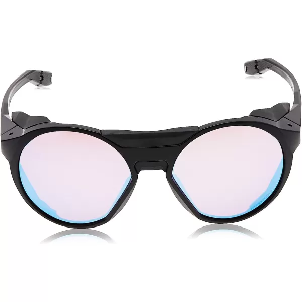 imageOakley Mens Oo9440 Clifden Round SunglassesPolished BlackPrizm Snow Sapphire Iridium