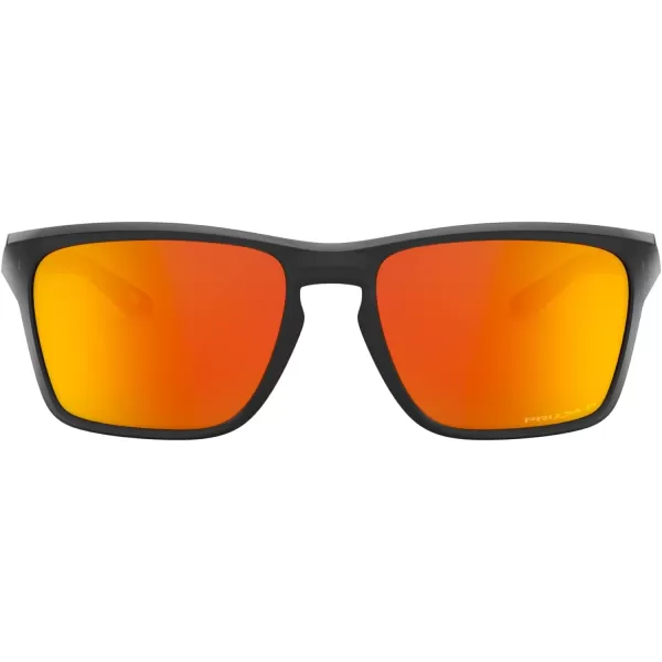 imageOakley Mens Oo9448 Sylas Rectangular SunglassesBlack InkPrizm Ruby Polarized