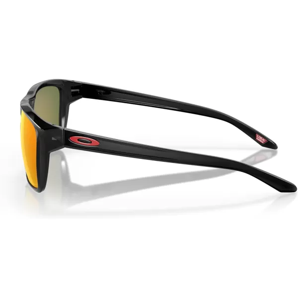 imageOakley Mens Oo9448 Sylas Rectangular SunglassesBlack InkPrizm Ruby Polarized