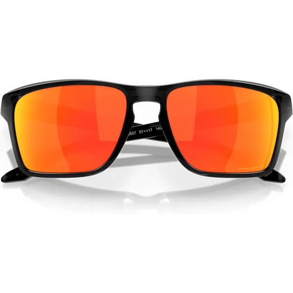 imageOakley Mens Oo9448 Sylas Rectangular SunglassesBlack InkPrizm Ruby Polarized