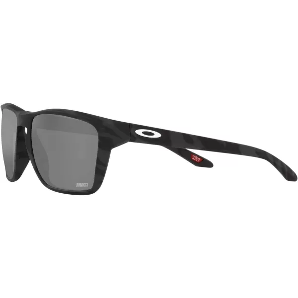 imageOakley Mens Oo9448 Sylas Rectangular SunglassesMatte Black CamoPrizm Black