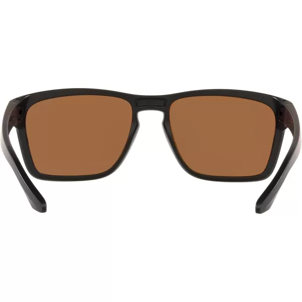 imageOakley Mens Oo9448 Sylas Rectangular SunglassesMatte BlackPrizm 24k Polarized