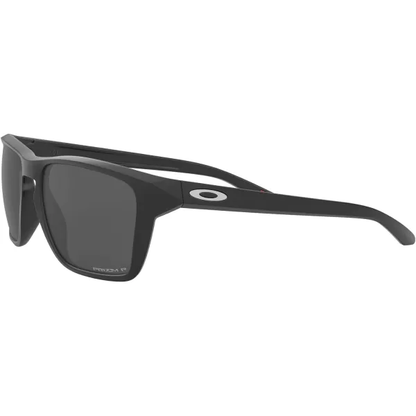 imageOakley Mens Oo9448 Sylas Rectangular SunglassesMatte BlackPrizm Black Polarized