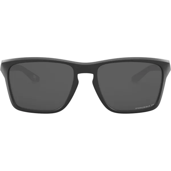 imageOakley Mens Oo9448 Sylas Rectangular SunglassesMatte BlackPrizm Black Polarized