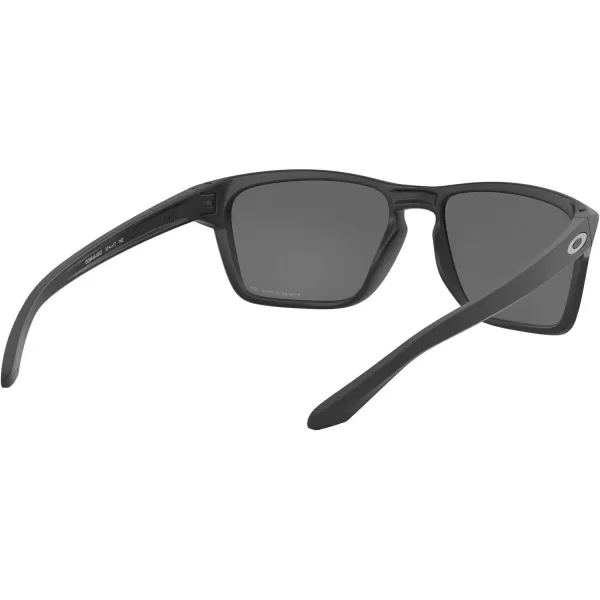 imageOakley Mens Oo9448 Sylas Rectangular SunglassesMatte BlackPrizm Black Polarized