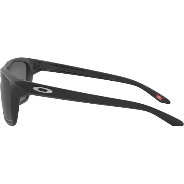 imageOakley Mens Oo9448 Sylas Rectangular SunglassesMatte BlackPrizm Black Polarized