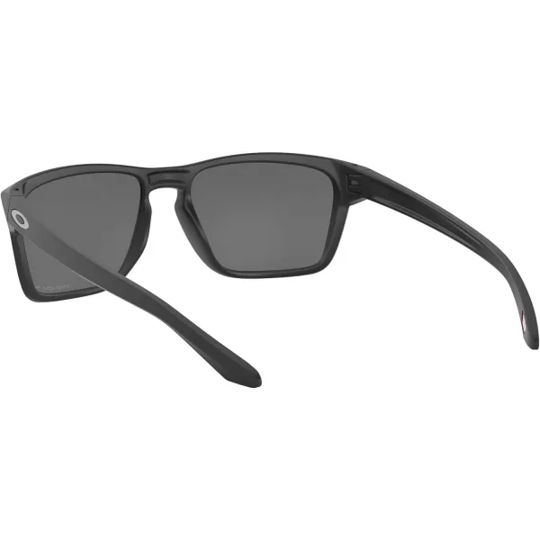 imageOakley Mens Oo9448 Sylas Rectangular SunglassesMatte BlackPrizm Black Polarized