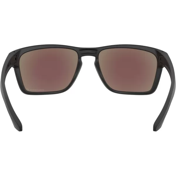 imageOakley Mens Oo9448 Sylas Rectangular SunglassesMatte BlackPrizm Sapphire Iridium Polarized