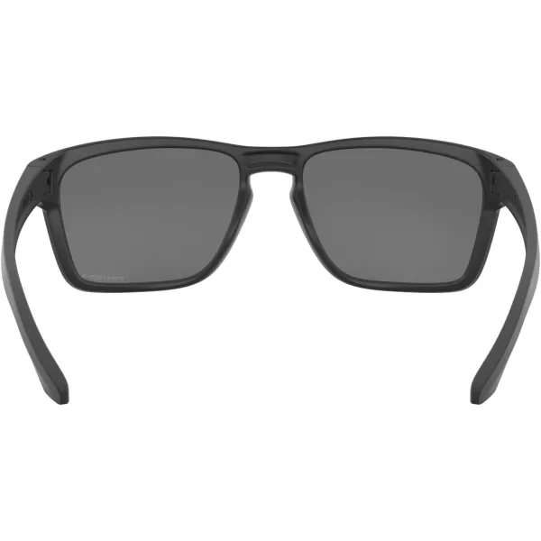 imageOakley Mens Oo9448 Sylas Rectangular SunglassesMatte BlackSilverPrizm Black