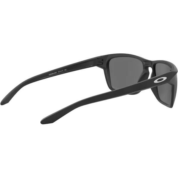 imageOakley Mens Oo9448 Sylas Rectangular SunglassesMatte BlackSilverPrizm Black